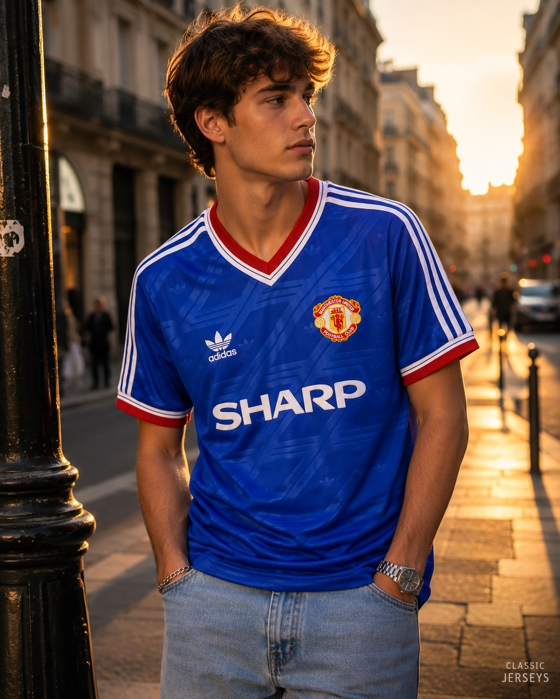 Retro 86-88 Manchester United third away Soccer Jersey