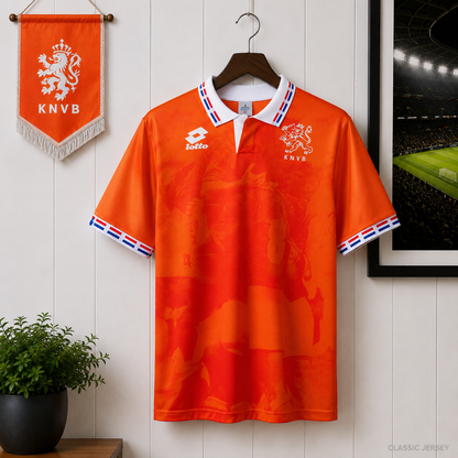 Netherlands Retro 1996 Home Jersey