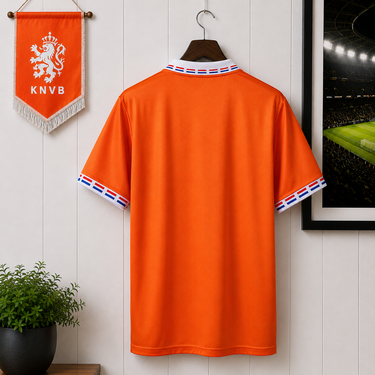 Netherlands Retro 1996 Home Jersey