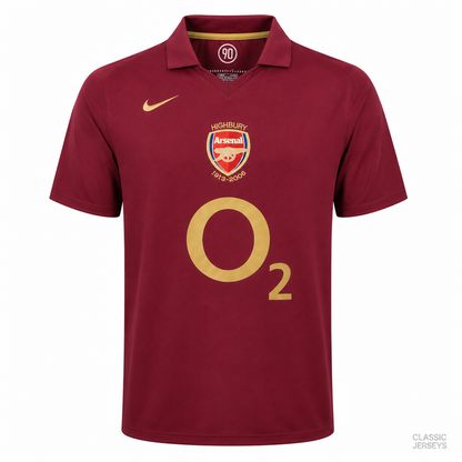 Arsenal Retro Home Soccer Jersey 2005–2006