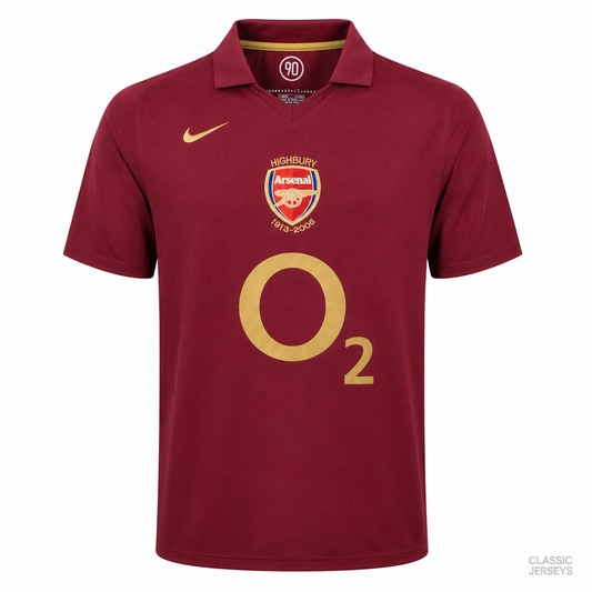Arsenal Retro Home Soccer Jersey 2005–2006