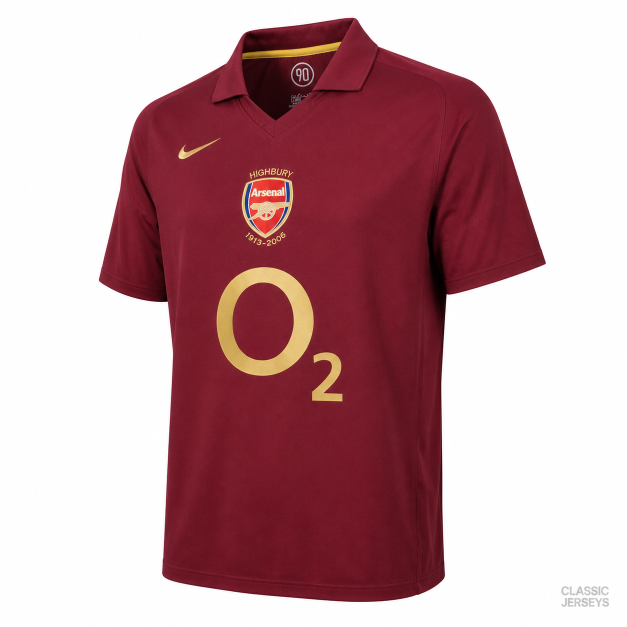 Arsenal Retro Home Soccer Jersey 2005–2006