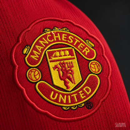 Manchester United Retro Home Premier League Soccer Jersey 2007–2008