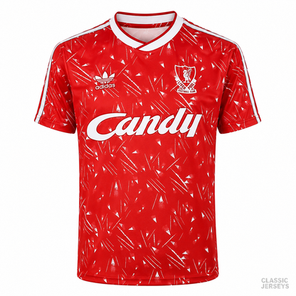 Liverpool Retro Home Soccer Jersey 1989–1991
