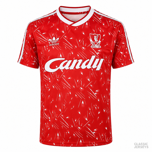 Liverpool Retro Home Soccer Jersey 1989–1991