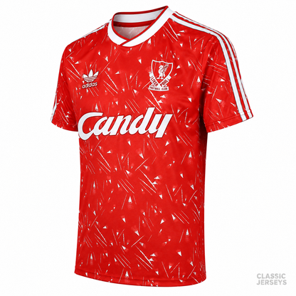 Liverpool Retro Home Soccer Jersey 1989–1991