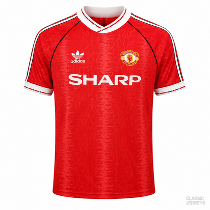 Manchester United Retro Home Soccer Jersey 1990–1992