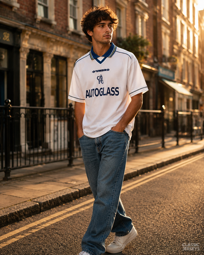 Chelsea Retro Away Soccer Jersey 1998–2000