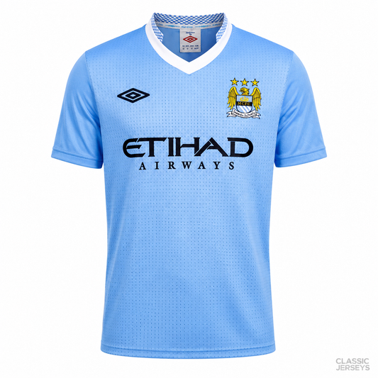 Manchester City Retro Home Soccer Jersey 2011–2012