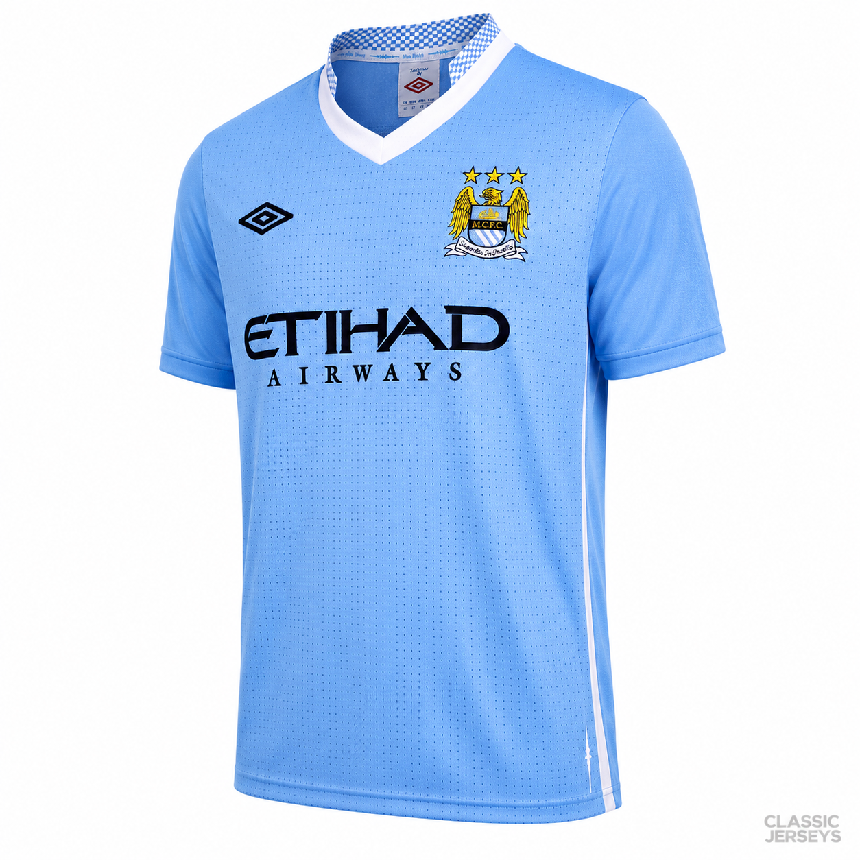 Manchester City Retro Home Soccer Jersey 2011–2012