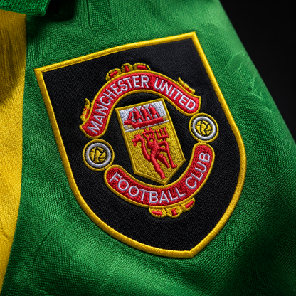 Manchester United Retro Third Green Soccer Jersey 1992–1994