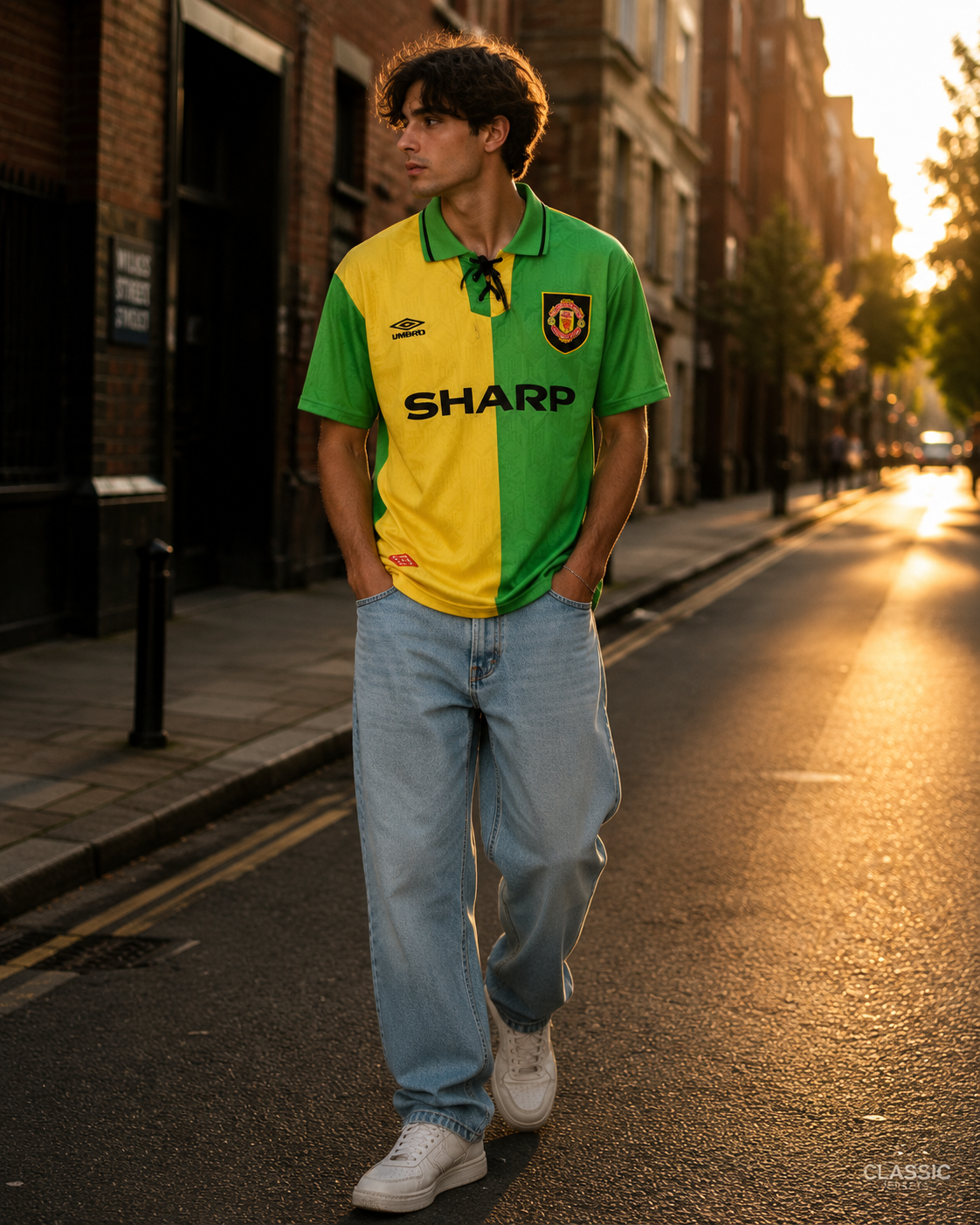 Manchester United Retro Third Green Soccer Jersey 1992–1994