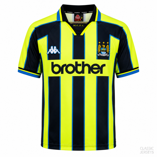 Manchester City Retro Away Soccer Jersey 1998–1999