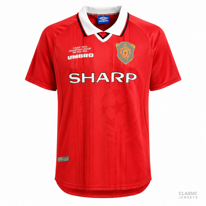 Manchester United Retro Home Soccer Jersey 1999–2000