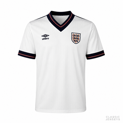 England Retro Home Soccer Jersey 1984–1987