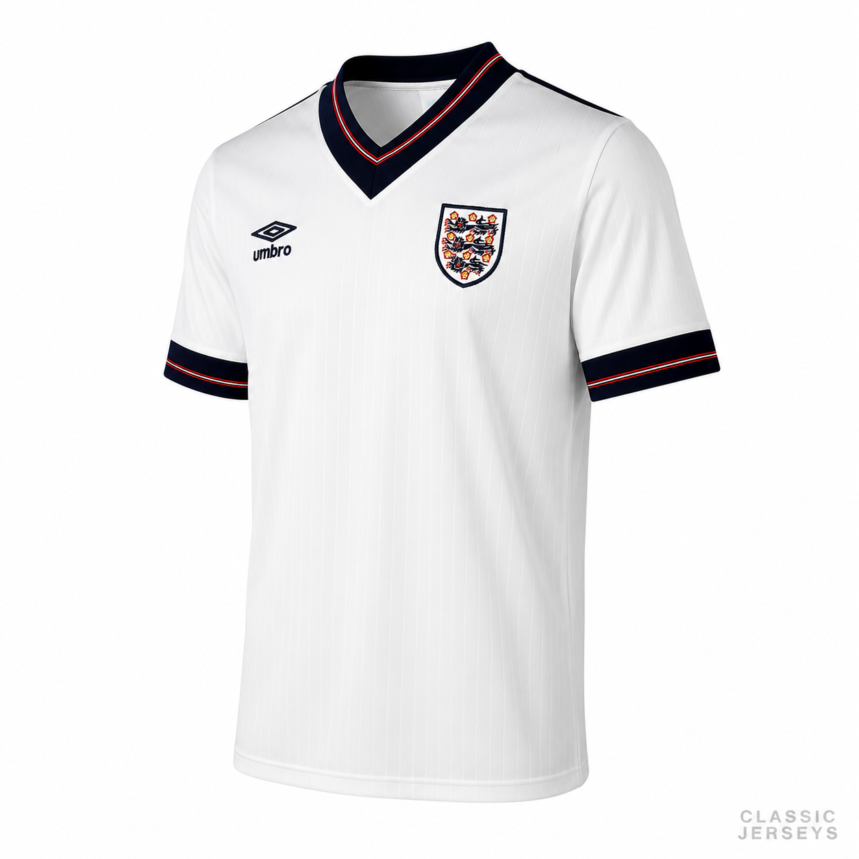 England Retro Home Soccer Jersey 1984–1987