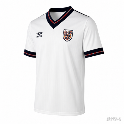 England Retro Home Soccer Jersey 1984–1987