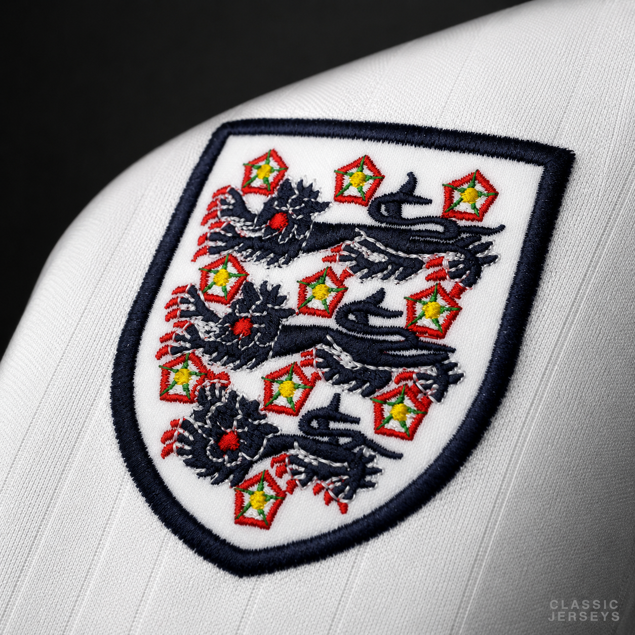 England Retro Home Soccer Jersey 1984–1987