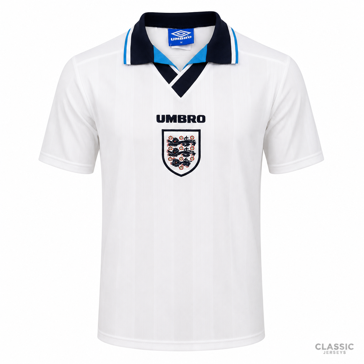 England Retro Home Soccer Jersey 1996