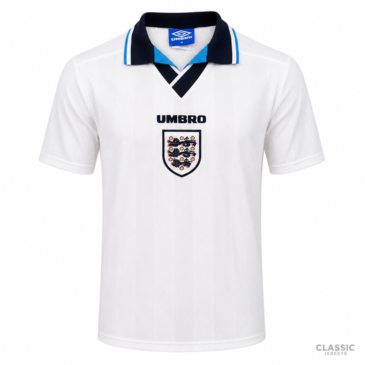 England Retro Home Soccer Jersey 1996