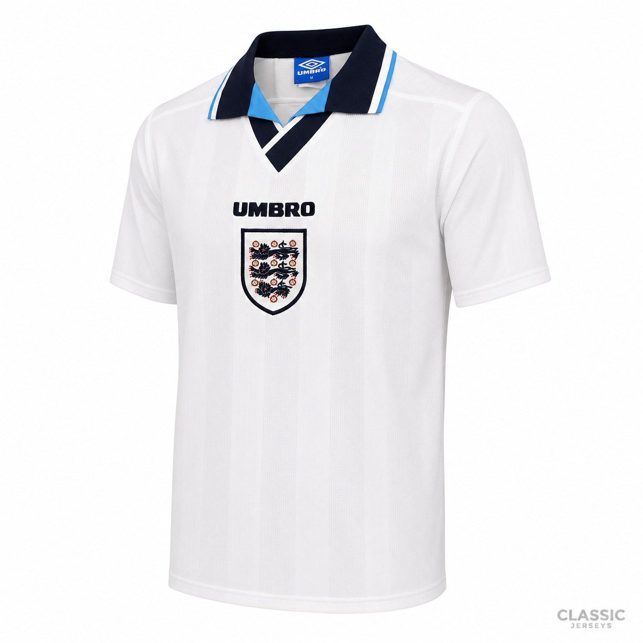 England Retro Home Soccer Jersey 1996
