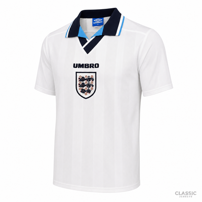 England Retro Home Soccer Jersey 1996