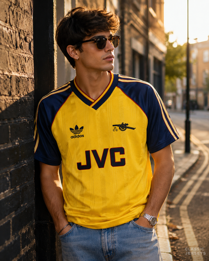 Arsenal Retro 88-89 Away Soccer Jersey