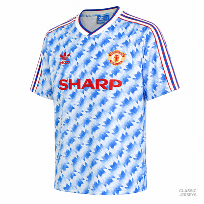 Retro 90-92 Manchester United Away Jersey