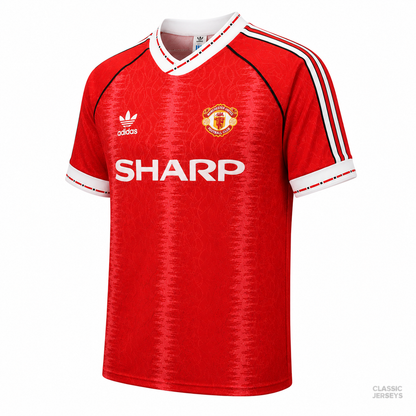 Retro 90-92 Manchester United Home Jersey