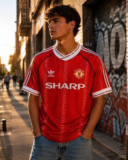 Retro 90-92 Manchester United Home Jersey