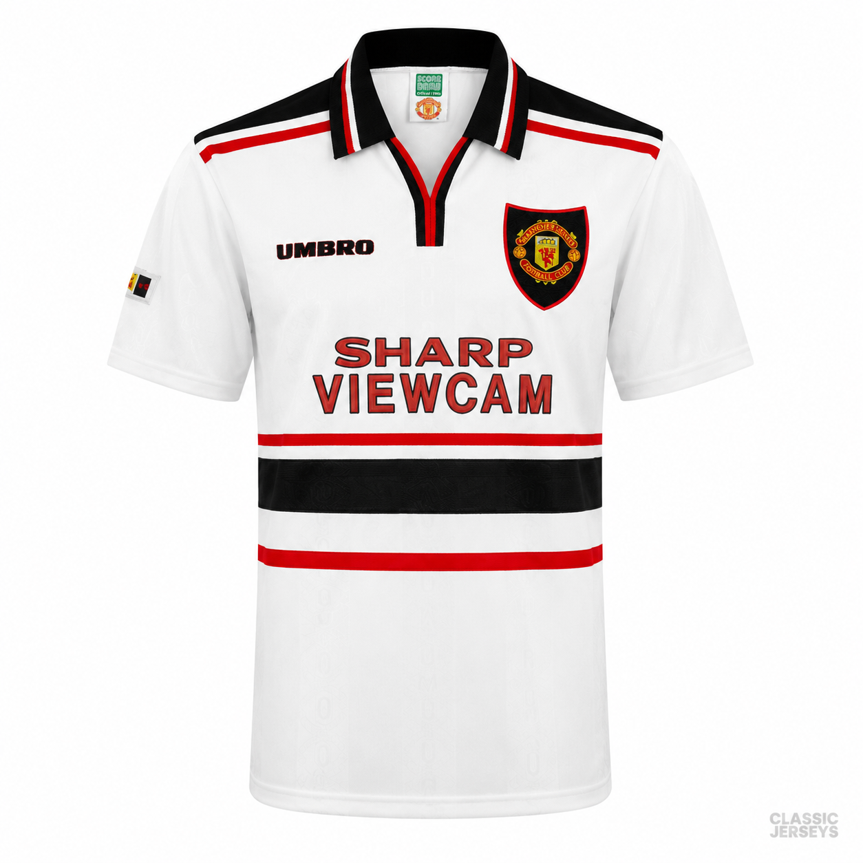 Retro 97-99 Manchester United White Jersey