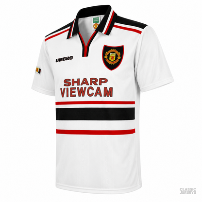 Retro 97-99 Manchester United White Jersey