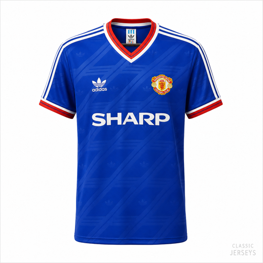 Retro 86-88 Manchester United third away Soccer Jersey