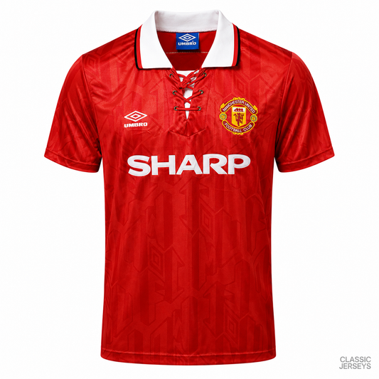 Retro 92-94 Manchester United home Soccer Jersey