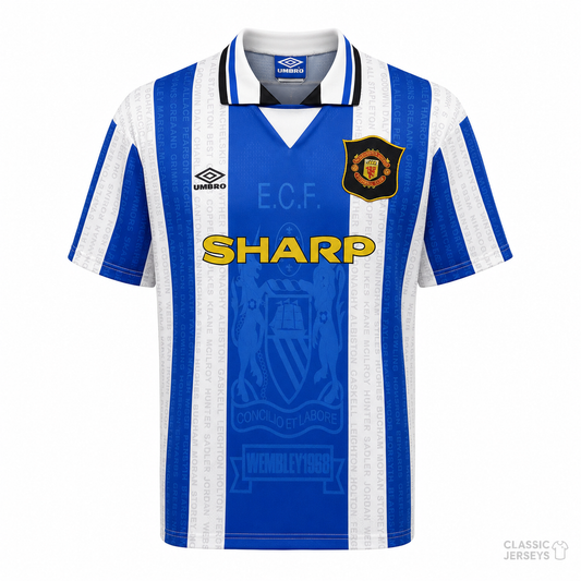 Retro 94-96 Manchester United away Soccer Jersey