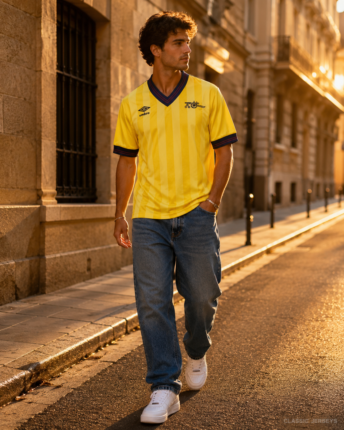 Retro 83-86 Arsenal away Soccer Jersey