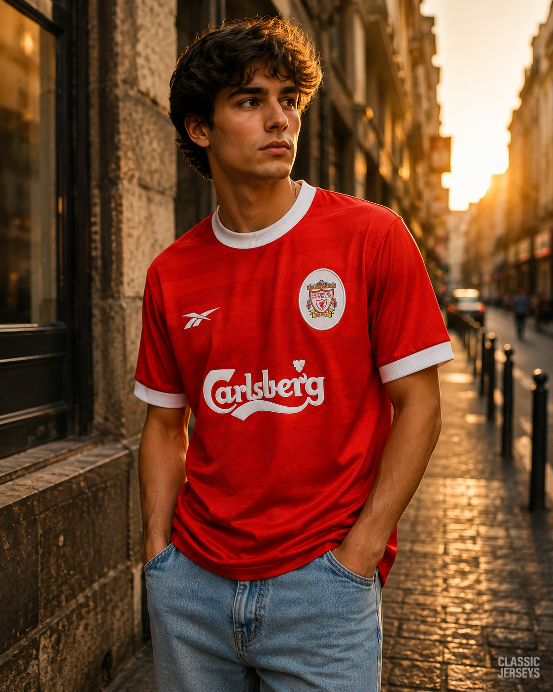 Retro 1998 Liverpool home Soccer Jersey
