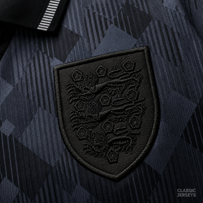 Retro 1990 England Away Black Soccer Jersey
