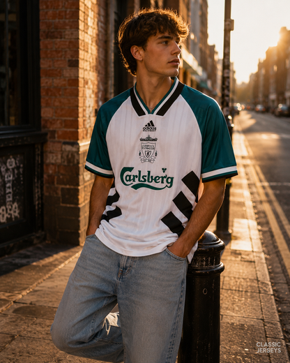 Retro 93-95 Liverpool away Soccer Jersey