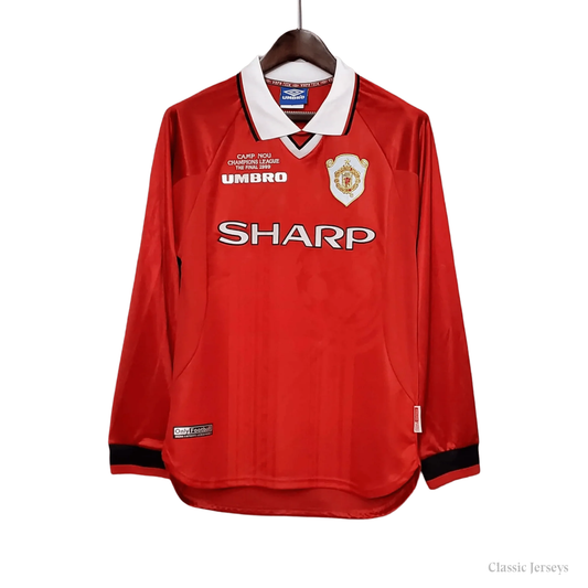 Manchester United 99-2000 SHARP - UCL FINAL Retro Kit – Long Sleeves